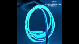 DC5V USB/Wire/DC Neon Strip Light Waterproof 5mm-6mm Narrow Rope Flexible Tape Silicone Tube Bar DIY Sign Red Green Blue Yellow