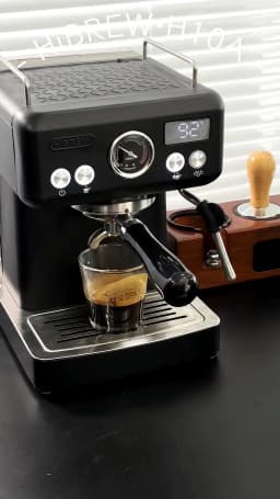 HiBREW H10A Black Espresso Machine Temperature Volume Pre Brewing Adjustable 58mm Portafilter Cappuccino Coffee Maker