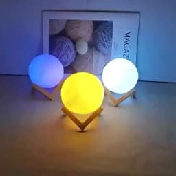 Moon Lamp LED Night Light Battery Powered With Stand Starry Lamp For Bedroom Decor Night Lights Kids Gift Moon Lamp