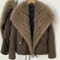 Fur Jackets Real Fox Fur Jacket Natural Fur Top Clothes Women Fashion Warm Thick Duck Down Coat Female