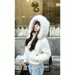 Winter Solid Color Long-sleeved Fashion Korean Fur Collar Cotton Jacket Women's Versatile Thickened Warm Jacket Women's Clothing