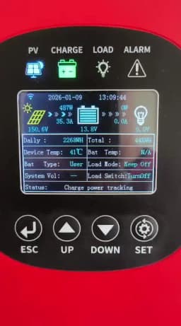 480VDC 24-192V MPPT 60A 100A 120A Solar Charge Controller Built In WIFI Monitor Funtion Solar Battery Regulator For Lifepo4 GEL