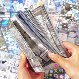 30 Sheets Cute Flash Decorative Cut Film Y2K Sticker Book Journal Stickers Handbook Scrapbooking Decoration Aesthetic Stickers