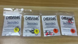 Cast&Catch Single Hook 12pcs High Carbon Steel Multiple Sizes Soft Bait Panfish Finesse Fishing Gear