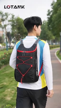 Multifunctional Outdoor Folding Backpack High Density Lightweight Waterproof Nylon Fabric Sports Bag for Camping Hiking Travel