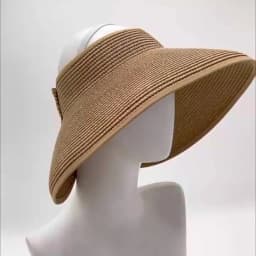 New Women Summer Visors Hat Foldable Sun Hat Wide Large Brim Beach Hats Straw Hat Chapeau Femme Beach UV Protection Cap