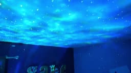 Music Player Starry Sky Projector Light LED Small Night Light USB Power Remote Control Ocean Wave Room Lighting Decoration Light