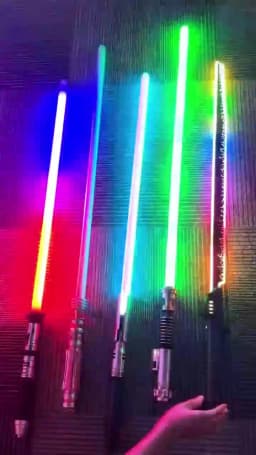 TXQSABER New Dark D Smooth Swing Lightsaber Eco Pixel Metal Hilt for Heavy Dueling Tip Drags Jedi Cosplay Sword Kids Toys