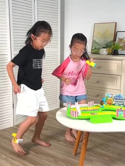 Wireless Motion Sensing Racing Board Wireless Body Sensing Competition Running Table Game Toy Two-Person Competitive Motion Toys