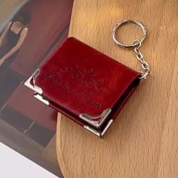 Personalized Gift Custom Leather Photo Keychain Mini Photo Album Keychain