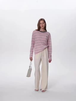 DUSHU 2026 Summer Women's Adjustable Length Draping Textured Casual Pants - Soft Flow Trousers for Daily and Summer Wear