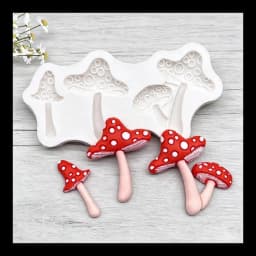 Mushroom Silicone Mold Sugarcraft Chocolate Cupcake Baking Mold Resin Fondant Cake Decorating Tools