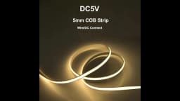 5V 5mm COB Light Strip Dimmable Tape Ribbon 320 Leds/m Flexible Light Bar for Decor Lighting 3000K 4000K 5700K