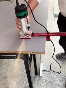 Extended 3 in 1 Router Milling Groove Bracket,9-61cm Radius Router Circle Cutting Jig,Aluminum Cabinet Hardware Jig for Woodwork