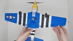 Volantexrc 4-CH P-51D Mustang RC Plane, One-Key Aerobatic, 6-Axis Gyro, 30 Min Flight, Beginner to Pro, Ideal Outdoor Gift.