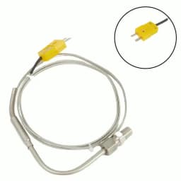 EGT Thermocouple Temperature Sensor K-Type With 1/8" NPT Compression Fittings Gas Temp Sensor Probe Connector