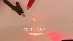 5mm Multicolor Slow/Fast Flashing RGB LED Diode Blinking Light Emitting Diodes 2 Pins Clear Round Lens