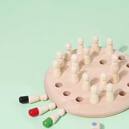 Imitation Wooden Memory Match Stick Chess Color Game Board Puzzles Montessori Educational Toy Cognitive Ability Learning Toys