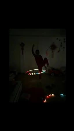 Led Hoops Sports Hoop With LED Light Gymnastic Hoop Colorful Art Show Fitness Hoop Women Loose Weight Home Gym Fitness Equipment