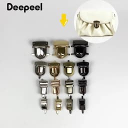 2/4pcs Deepeel Bag Metal Locks Buckle Twist Turn Lock Snap for DIY Purse Clasp Replace Repair Bags Closure Hardware Accessories
