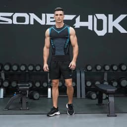 Compression Tank Top Men Gym Shirt Sleeveless Quick Dry Printing Sportswear Male Fitness Bodybuilding Vest Workout Muscle Top