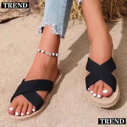 Big Size 41 Women Summer Leisure Slippers Light Weight Breathable Female House Shoes Anti-slip Girls Home Floor Beach Slides