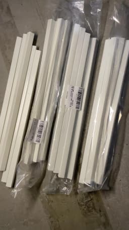 50/10pcs ABS Plastic Square Tube Hollow Square Bar Rods Styrene Rod for DIY Sand Table Architectural Model Making