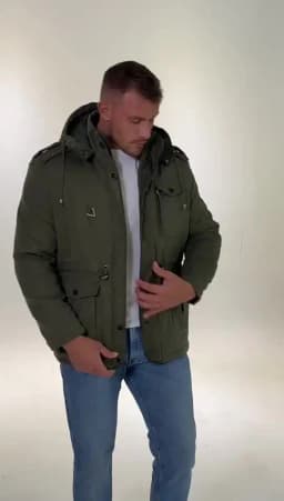 Winter Thick Warm Jacket Men Casual Thick Hooded Windproof Parka Solid Color Plus Size Multi Pocket Men Jacket USA SIZE S-2Xl