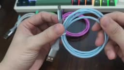 6A Glowing Cable Micro USB Type C Cable Fast Charging For Huawei iPhone 15 Pro Xiaomi USB C Data Cord Atmosphere lights Cable