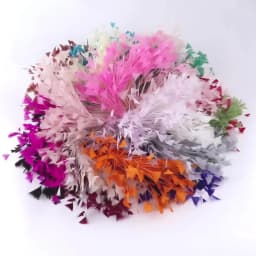 10-12inch Multicolor Turkey Goose Feather Flower Triangle Tipped Coque Free Bendable Feather Plumas Crafts DIY Lady Headdress