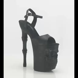 IDEAL MA 20cm Steel Pipe Dance High Heels Skull Sole Stage Model Walk Show Sandals Performance High Heels