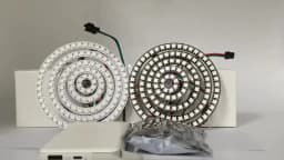 DC5V WS2812b Individually Addressable 5050 RGB Pixel Ring 8/16/24/35/45Leds Black/White PCB With 21Key Mini USB Controller Kit