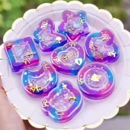 Double Layer Quicksand Pendant Crystal Epoxy Resin Mold Jewelry Keychain Silicone Mould DIY Casting Tools