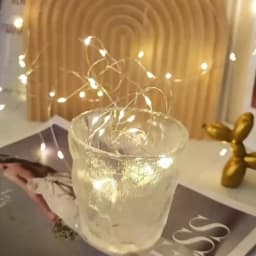 Festoon LED Fairy Silver Copper Wire String Light Battery Box with Remote Wedding Party Christmas Garland Light Home Decoration