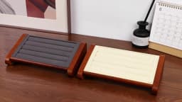 Oirlv Solid Wood Ring Storage Tray Ring Organize Home Storage Tray Jewelry Display Tray Counter Ring Rack Display Accessory Gift