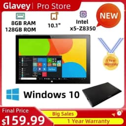 8GB DDR RAM 128GB ROM 10.1 INCH Windows 10 Tablet 64-bit Intel Atom x5-Z8350 CPU 1280*800 IPS 1*HDMI Port
