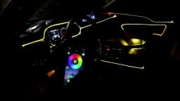 Car LED Interior Atmosphere Lights Universal RGB Ambient Light Optic Fiber APP Music Control Auto Decorative Neon Lamp