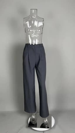 Classic Formal Straight Leg Pants Spring and Summer Women's Versatile Casual Wear Loose Fit Office Tourism Darp Wide Leg Pants