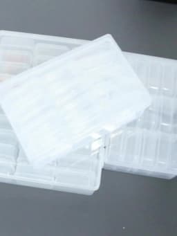 1PC Transparent Plastic Dust-proof Storage Box Multifunctional Storage Box For Small Jewelry Nail Art Perler Beads Organization