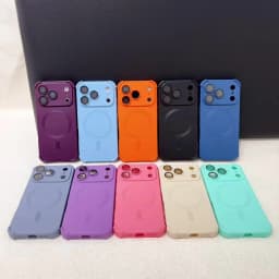 18pro Matte Airbag for Magsafe Magnetic Cases for iPhone 18 Pro Max 17 Pro 16 15 14 13 12 Lens Protection Shockproof Soft Cover