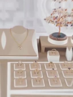 PU Leather Jewelry Store Display Case Ring Earring Bracelet Organizer Tray Pendant Necklace Chain Holder Neckform Stand Showcase