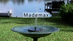New Mini Solar Water Fountain Pool Pond Waterfall Fountain Garden Supplies Decoration Outdoor Solar Powered Fountain Bird Baths