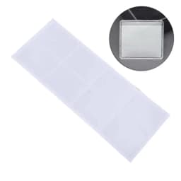 100x Self-Adhesive Necklace Chain Pockets Plastic Label Holders Clear Pocket Sleeves for Hold Loose Chain Jewelry Supply
