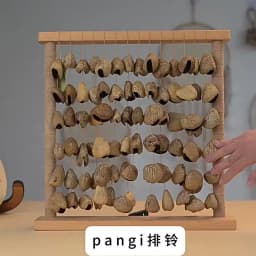 Fruit Shell Rattle Relaxing Sound Bundle Fruit Wind Chime Meditation Row Bell Sound Therapy Musical Instruments Percussion
