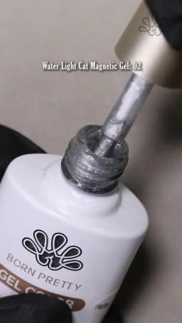 BORN PRETTY 10ml Silver Water Light Cat Magnetic Gel Nail Polish Nail Supplies Vernis Semi Permanent Gel for Fall Winter Nails