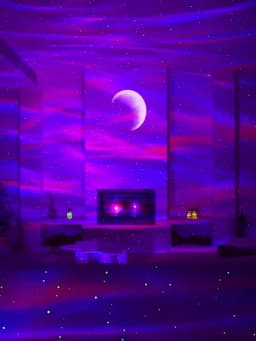 Led Aurora Borealis Projector Moon Galaxy Night Lights Bluetooth Music Star Nebula Projection Atmosphere Lamp Bedroom Decoration
