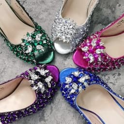 Silver Color Wedding Sandals for Women Bride Platform Round Heels Italian Full Drill Design Elegant Shoes and Bag Matching Set