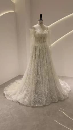 SL-9534 Customized SuLi Lace Wedding Dress For Women Brides Boho Robe De Mariee Long Sleeve Custom Made Wedding Gowns