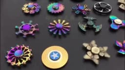 New Metal Rainbow Fidget Spinner Gradient Color R188 Mute Bearing EDC Hand Spinner Fingertip Gyro Anti-Anxiety Adult Toys Gifts