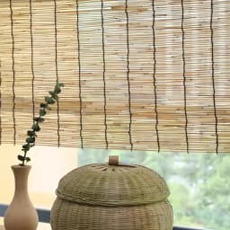 Round Rattan Boxes with Lid Hand-Woven Multi-Purpose Wicker Tray Picnic Food Bread Table Storage Basket